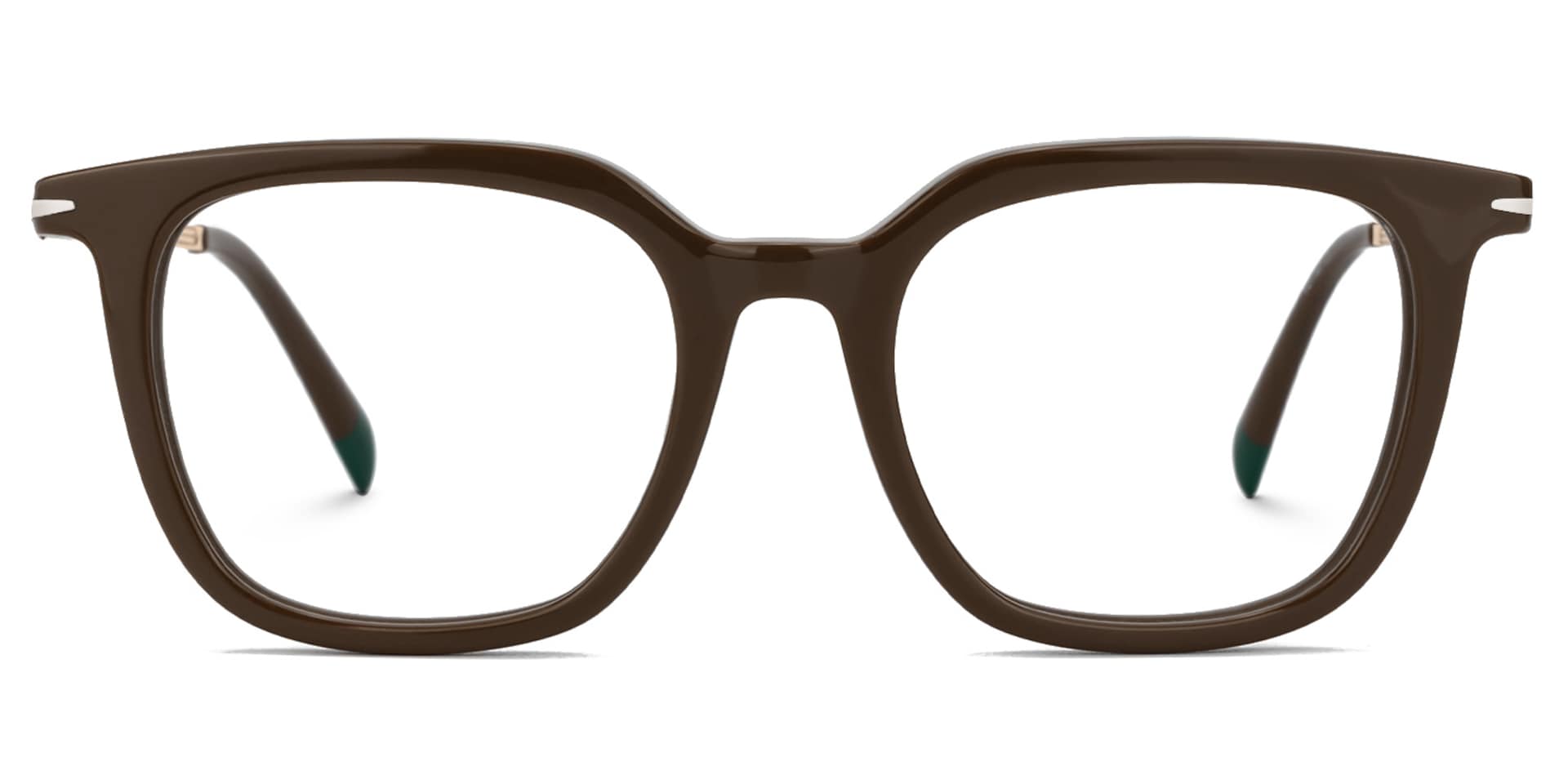 Bodali Mixed-Materials Square Brown Frame Glasses | Zeelool0