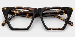 Cecile Tortoise Cat eye Glasses1