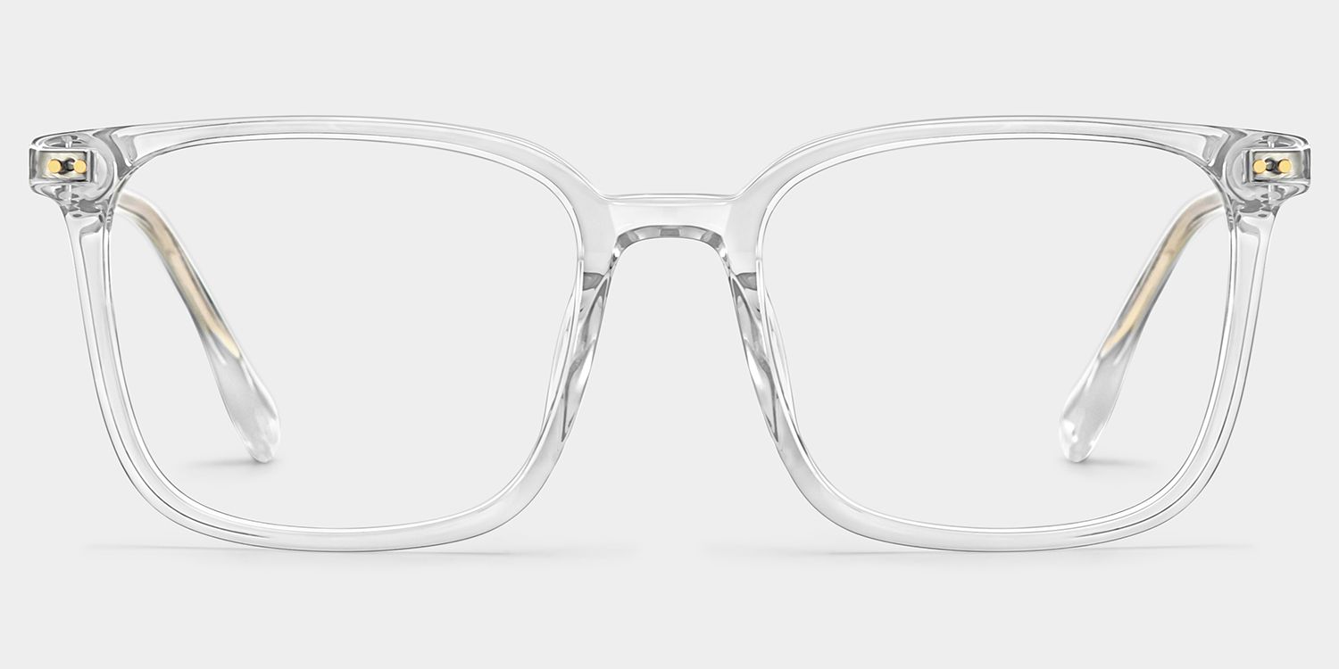 Zoe Clear Frame Glasses with Square Frame Online | ZEELOOL4