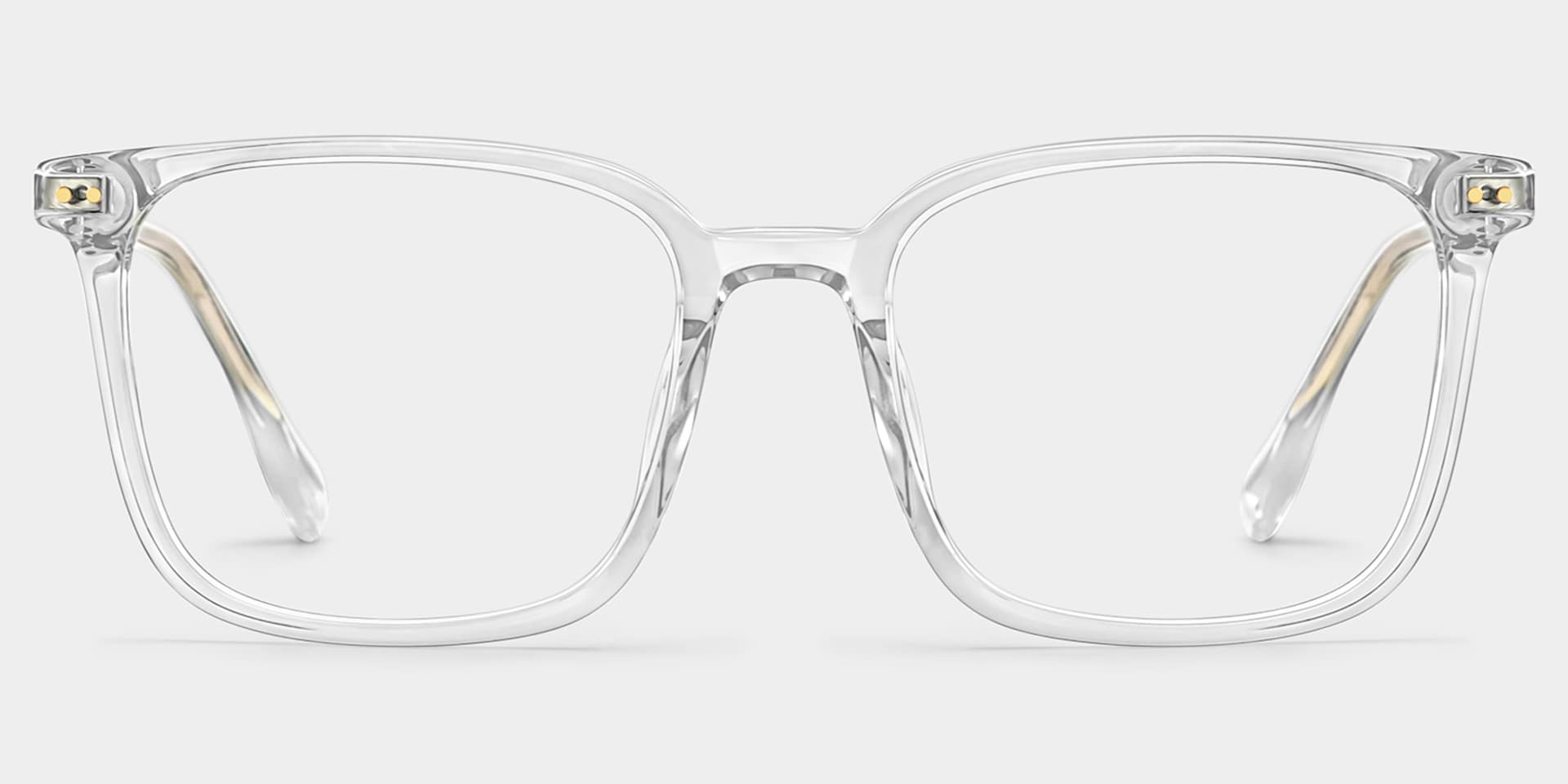 Zoe Crystal Frame Glasses with Square Frame Online | ZEELOOL4