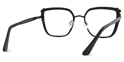 Frieze Rectangle Black Glasses4