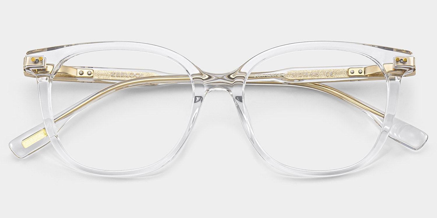 Daisy Round Clear Glasses