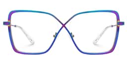Racquel Square Iridescent Glasses0