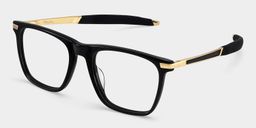 Stable Rectangle Black Glasses6