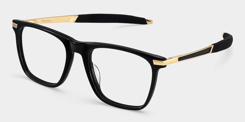 Stable Black Frame Glasses with Rectangle Frame Online | ZEELOOL3
