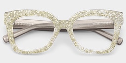 Renata Square Silver Glasses3