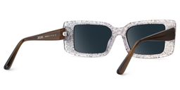Gleam Rectangle Leopard Sunglasses4