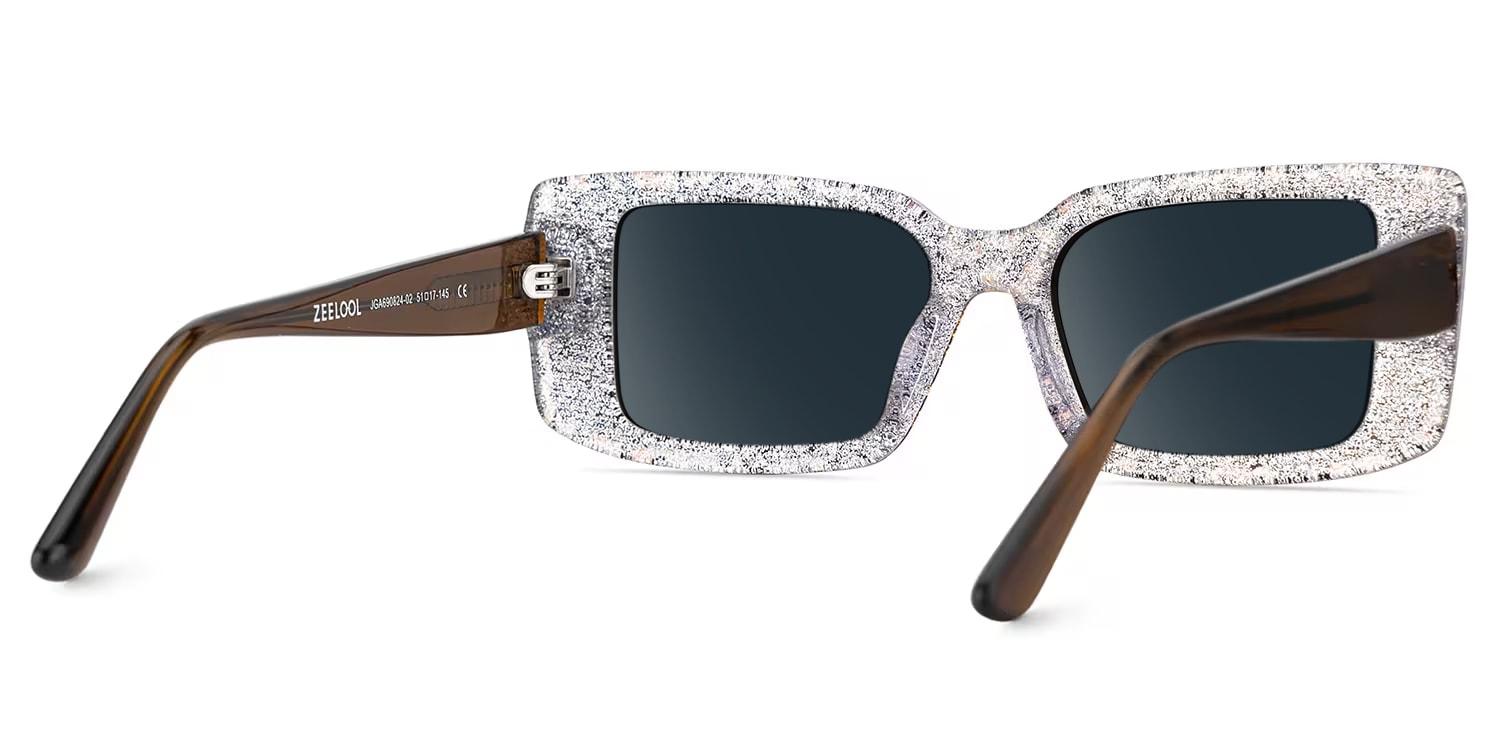 Gleam Rectangle Leopard Sunglasses4