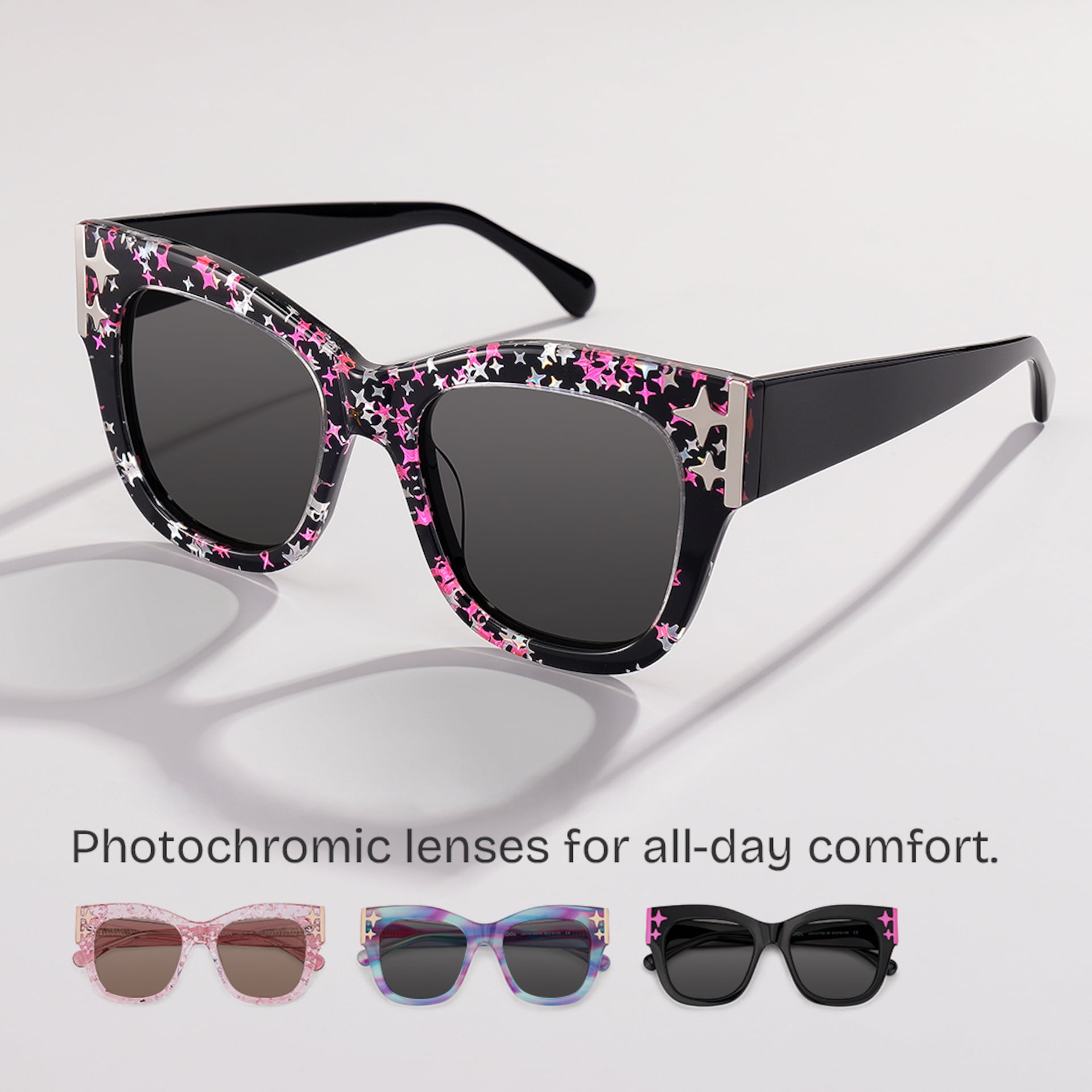 Designer Minfia Eyeglasses Black Frames Sunglasses0