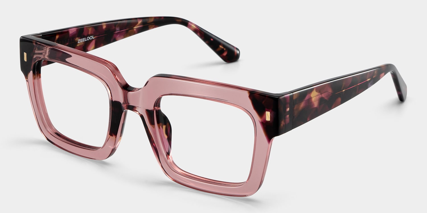 Sarah purple square frame glasses Online | ZEELOOL