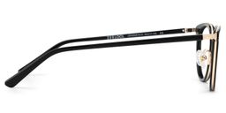 Caden Round Black Glasses7