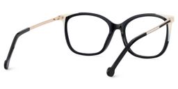 Nico Square Black White Glasses6