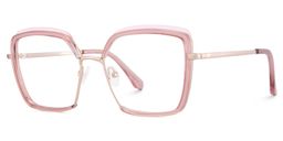 Cordaro Square Pink Glasses3