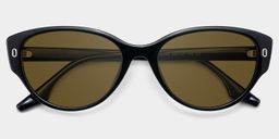 Livia Cat eye Black Polarized Sunglasses2