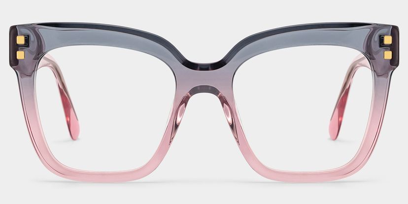 Minguela Square Gray Pink Glasses