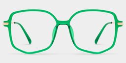 Payton Geometric Dark-Green Glasses0
