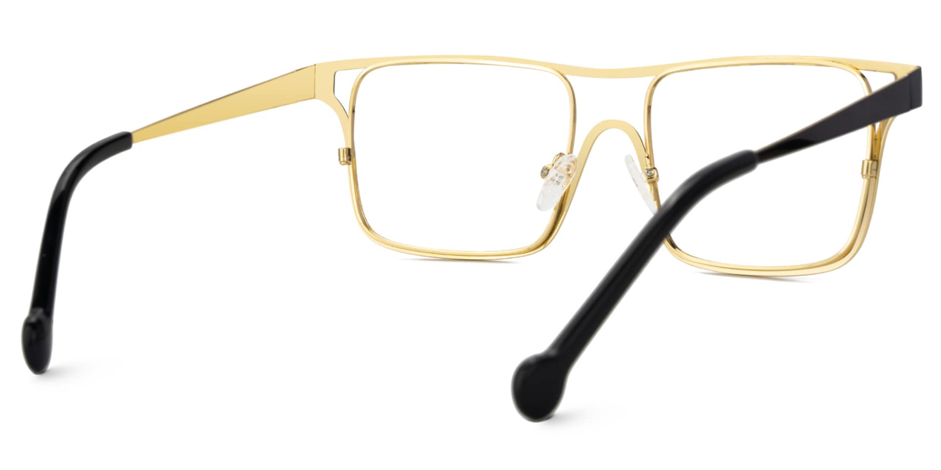 Nova Wide Women's Black and Gold Glasses | Zeelool3