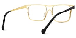 Nova Rectangle Black Glasses3