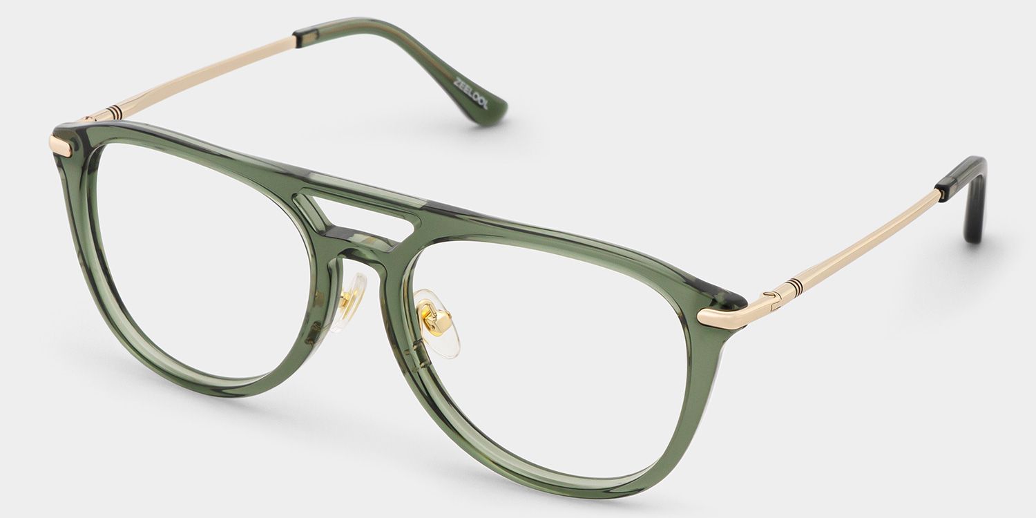 Isabelle Green Aviator Glasses | Nostalgic Campus Tone3