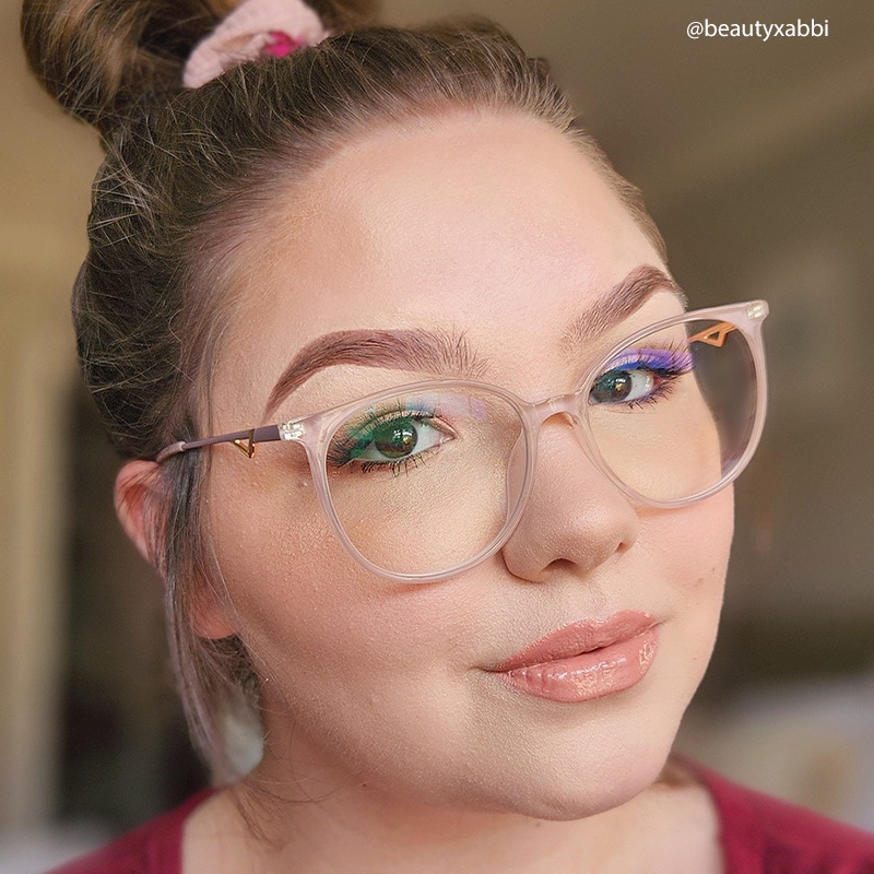 Chanty Round Pink Eyeglasses and Thin Frames8