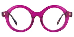 Henson Round Purple Glasses0