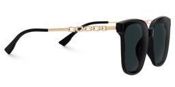 Tammie Square Black Sunglasses2