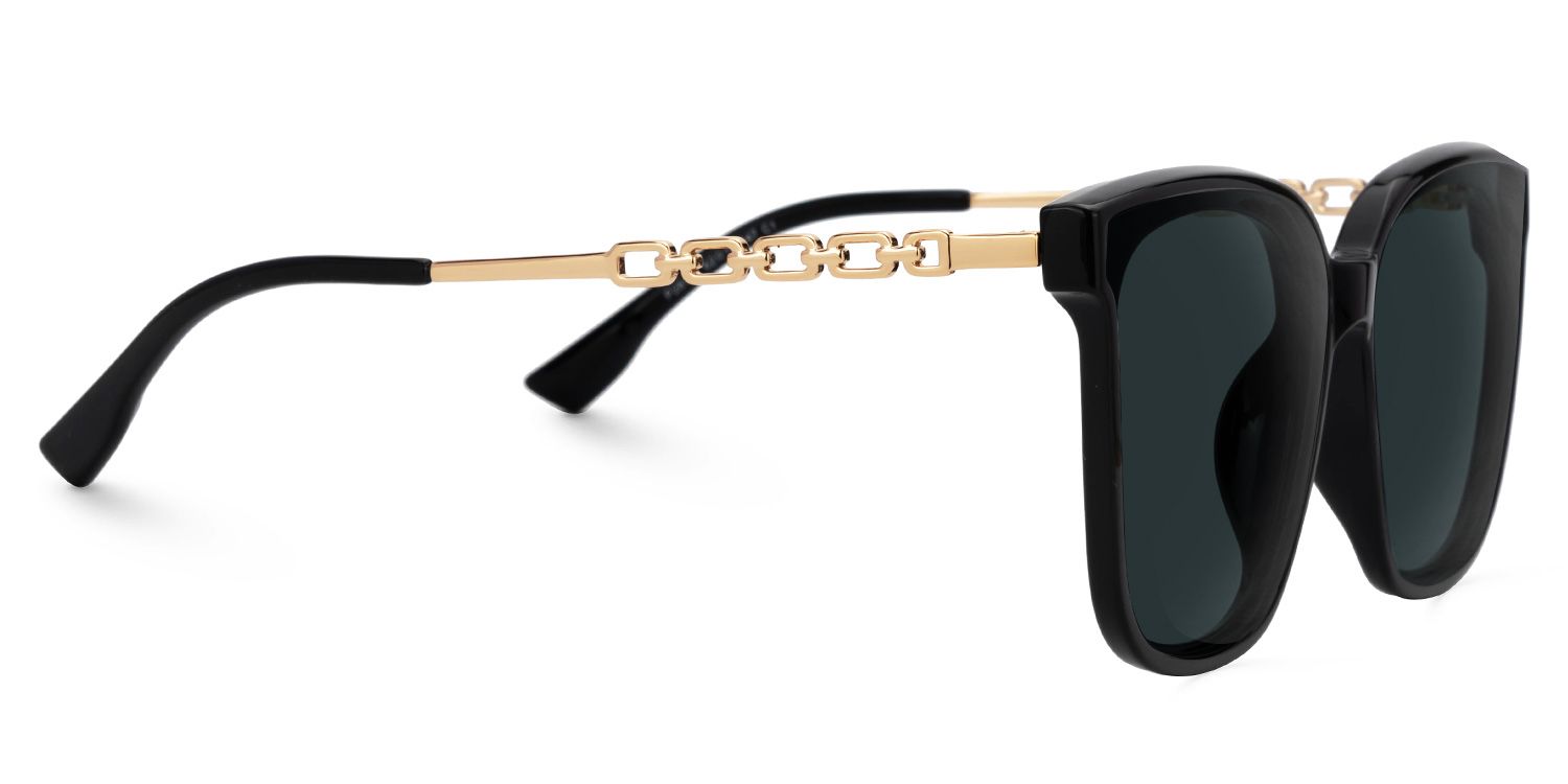 Tammie Square Black Prescription Sunglasses | ZEELOOL2