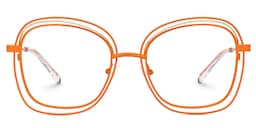 Dilcia Square Orange Glasses0