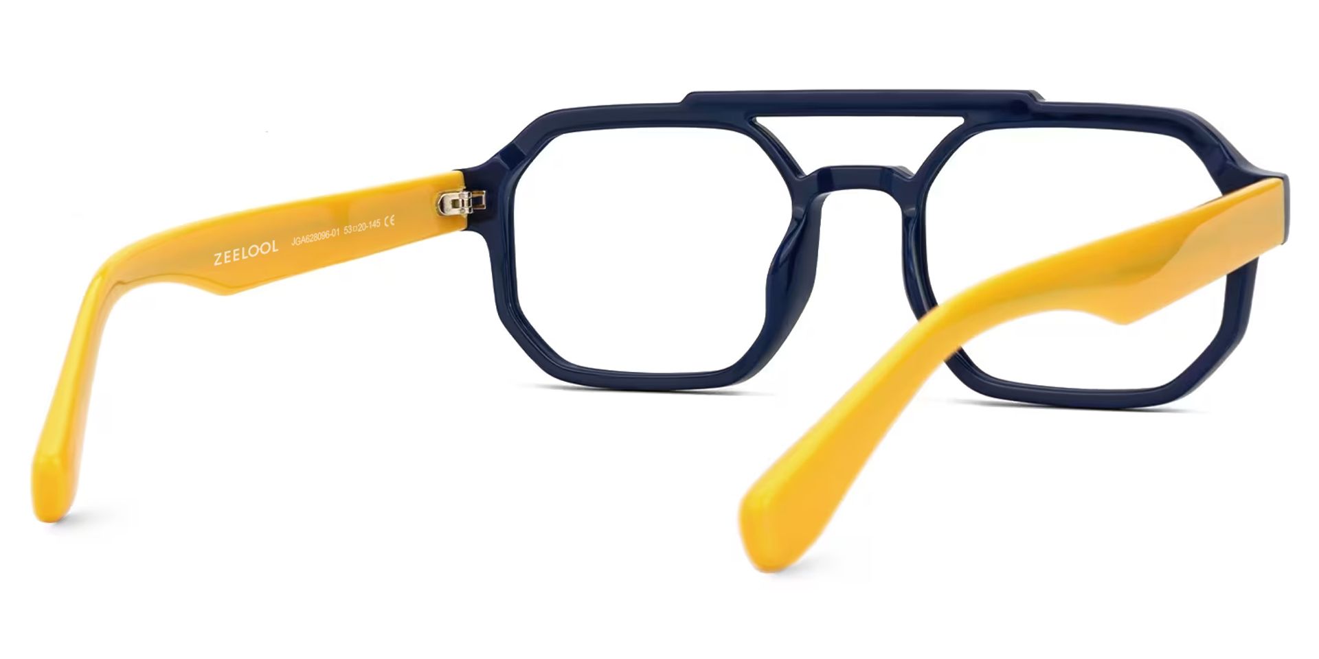 Aviator Salem Blue Color Frame Glasses | Zeelool4