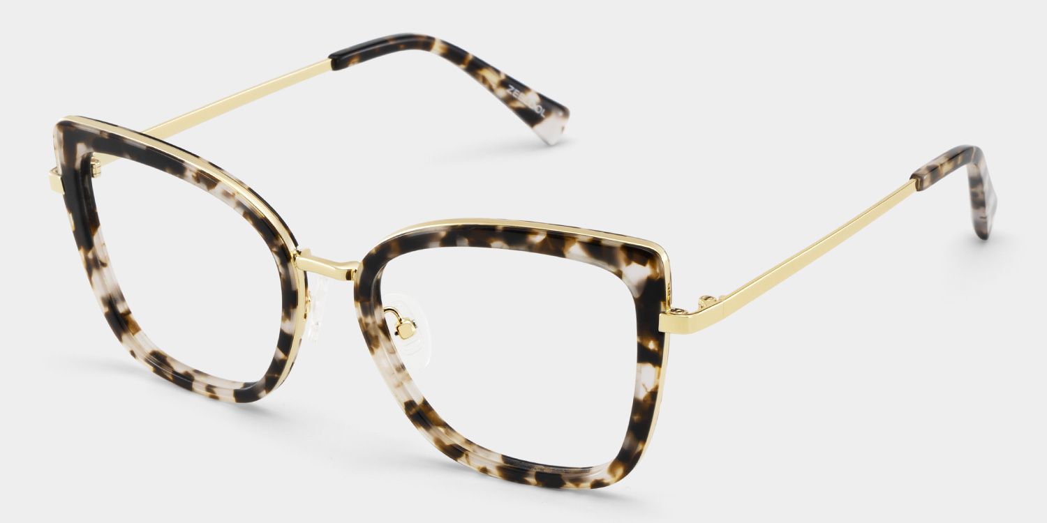 Leila Tortoise Frame Glasses with Butterfly Frame Online | ZEELOOL5