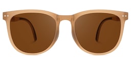 Lindzy Square Beige Sunglasses0