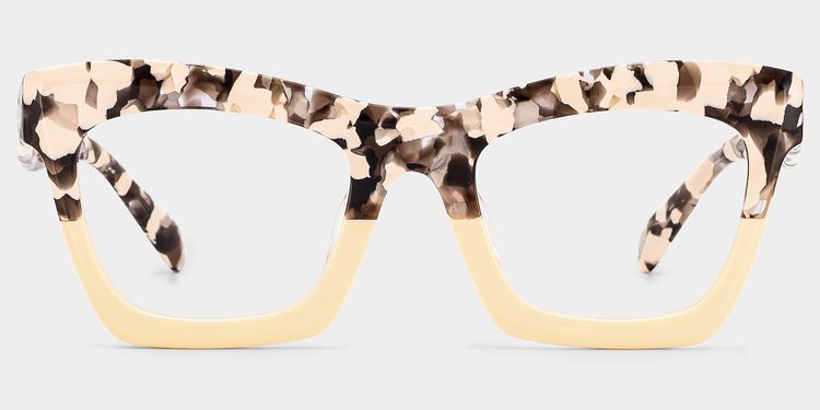 Benitez Two-Tone Rectangle Glasses