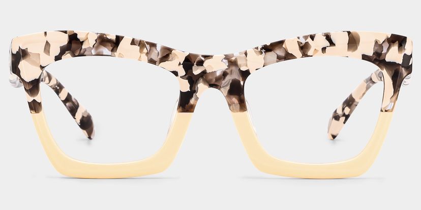 Benitez Square Two-Tone Glasses