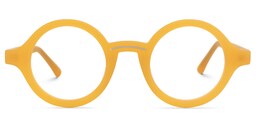Netini Round Yellow Glasses0