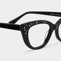 Elora  Cat-eye Black Glasses6
