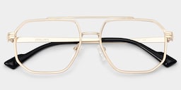 Autumn Aviator Gold Glasses2