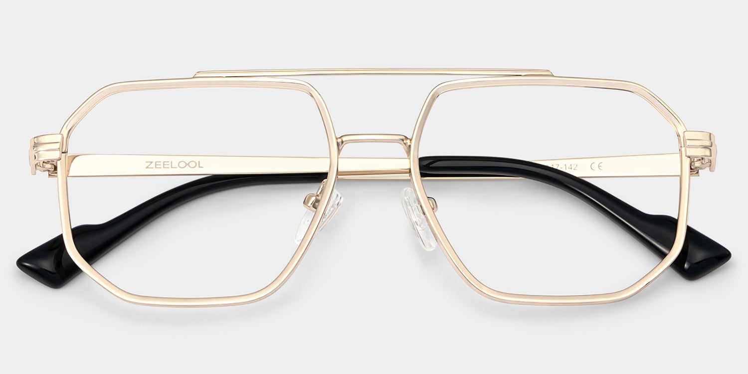 Autumn Aviator Gold Glasses2