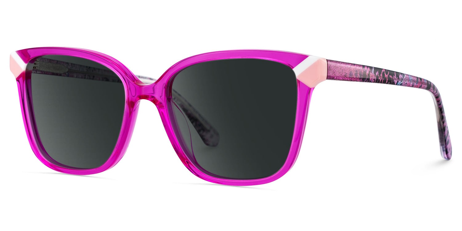 Nolan Square Neon Pink Glasses3
