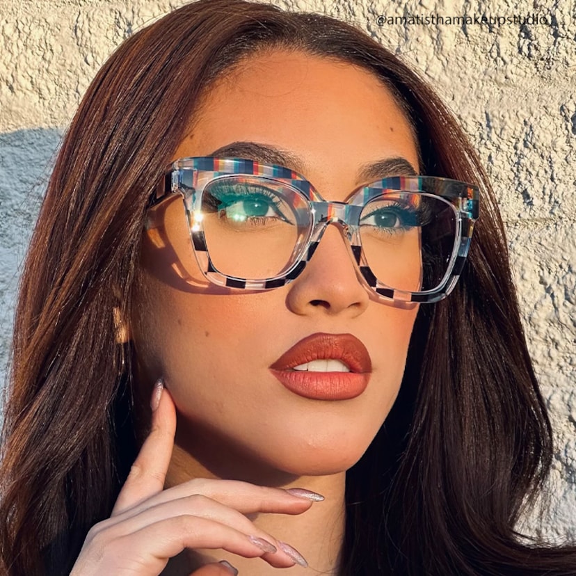 Malcolm Square Multicolor Geek Chic Glasses