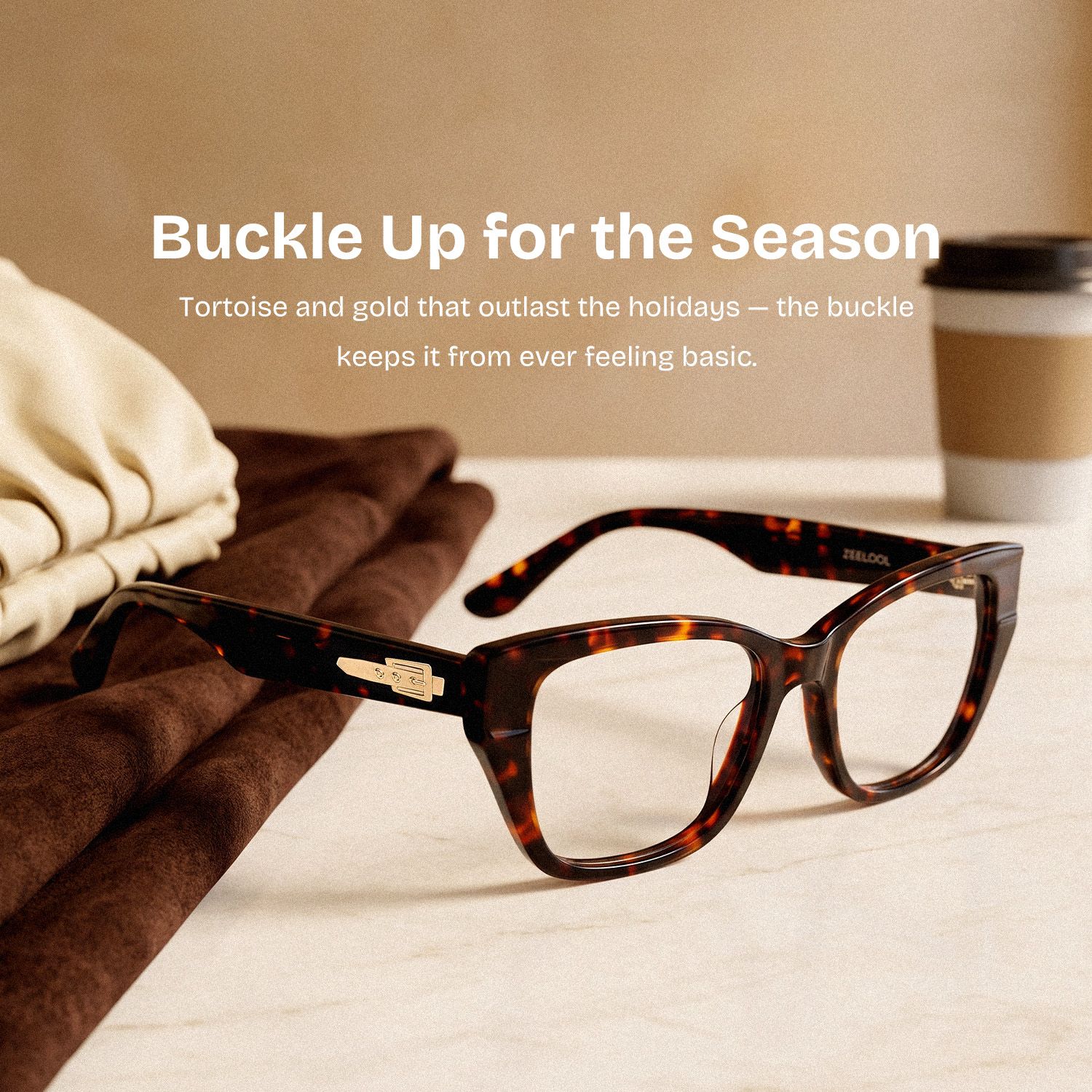 Bowie Tortoise Rectangle Glasses | ZEELOOL0