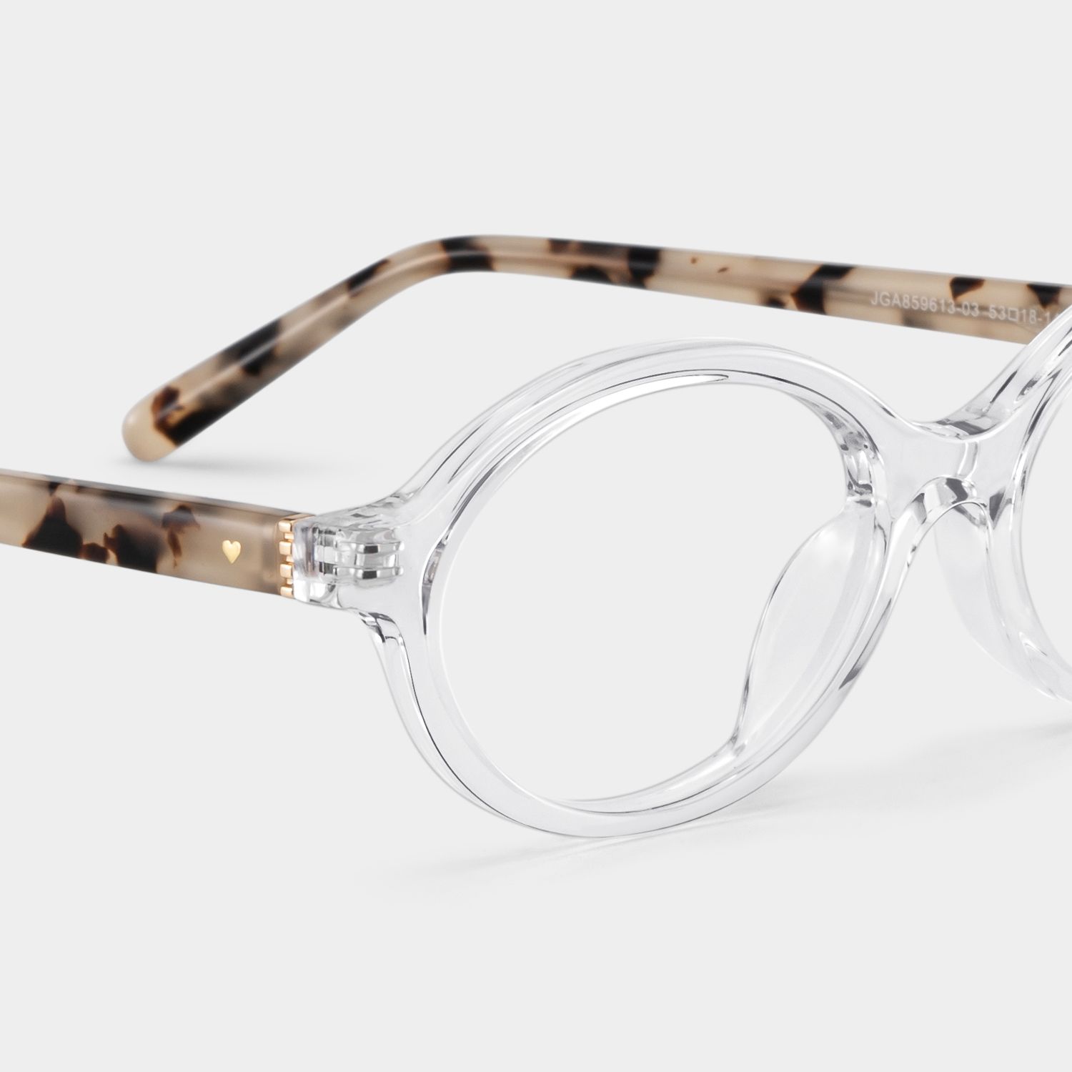 Oval Clear Eyeglasses- Everly Acetate Frame Glasses