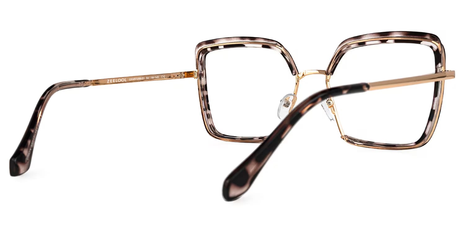 Cordaro Square Clear Tortoise Shell Glasses4