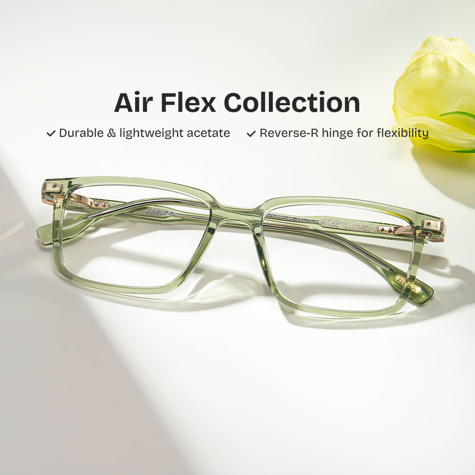 Cyrus Teal Glasses Frames for Men in Classic Style | ZEELOOL0