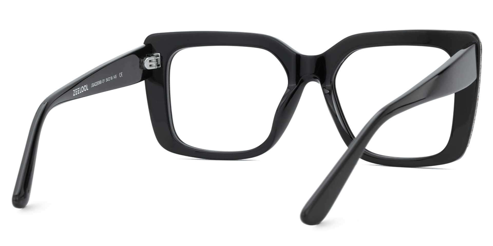 Black Rectangle Glasses Frames Maynard Glasses with Full-Frame | Zeelool4