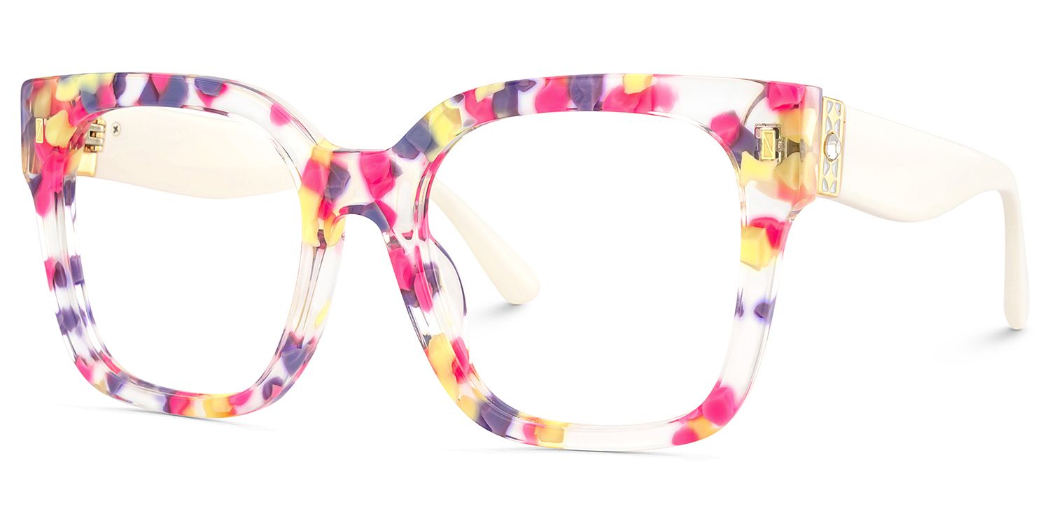 Designer Scicluna Glasses in Full-frame With White Temples3