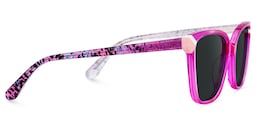 Nolan Square Neon Pink Glasses4