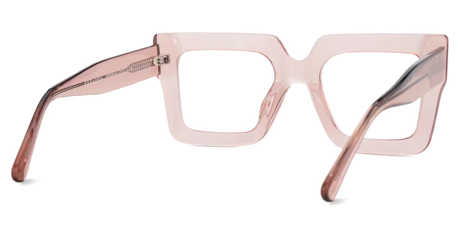 Brandon Champagne Eyeglasses and Square Wide Frames4