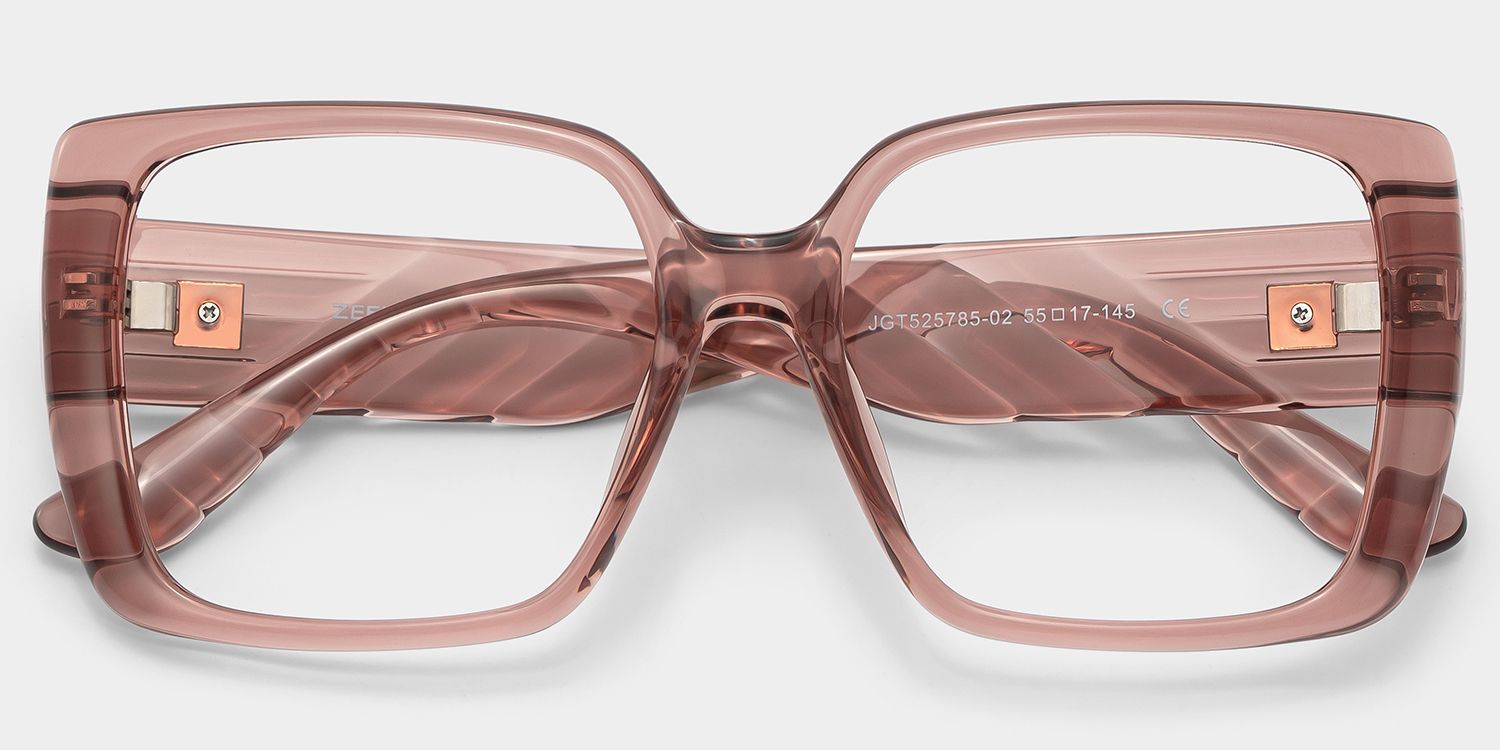Maya Thick Brown Square Clear Frame Glasses Online | ZEELOOL1