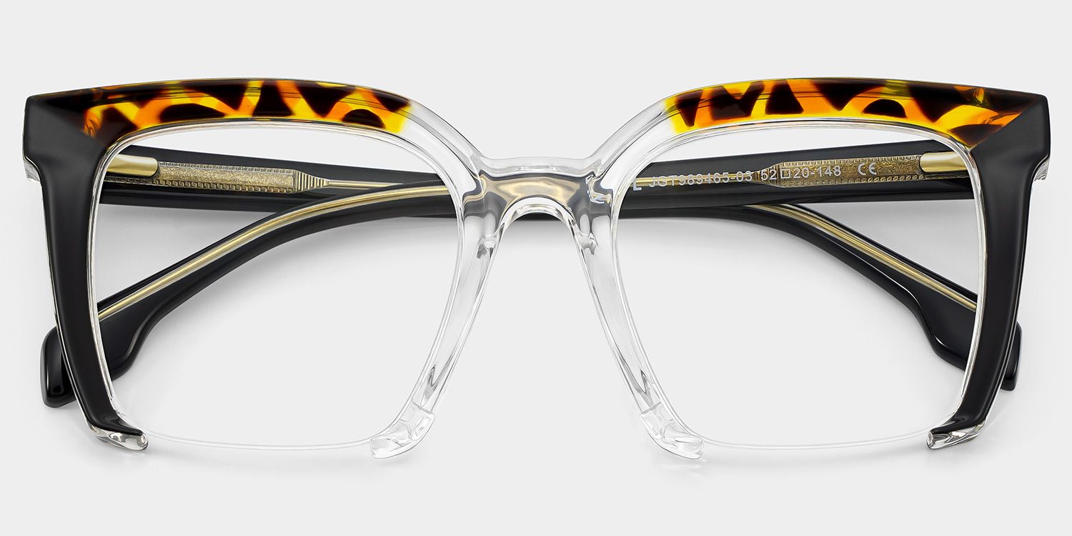 Misty Square Black Glasses | Zeelool Glasses