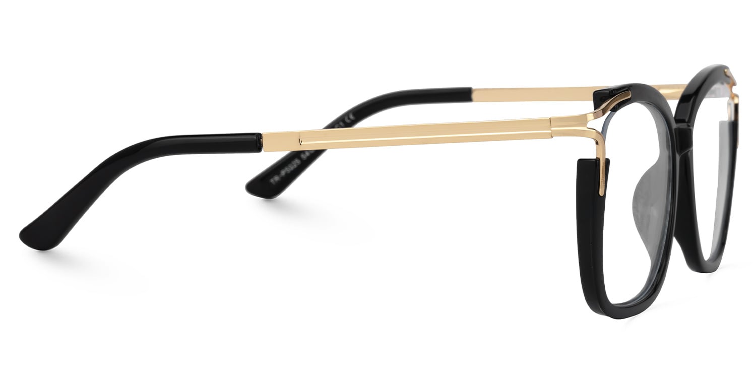 Sidibe Square Black Glasses2